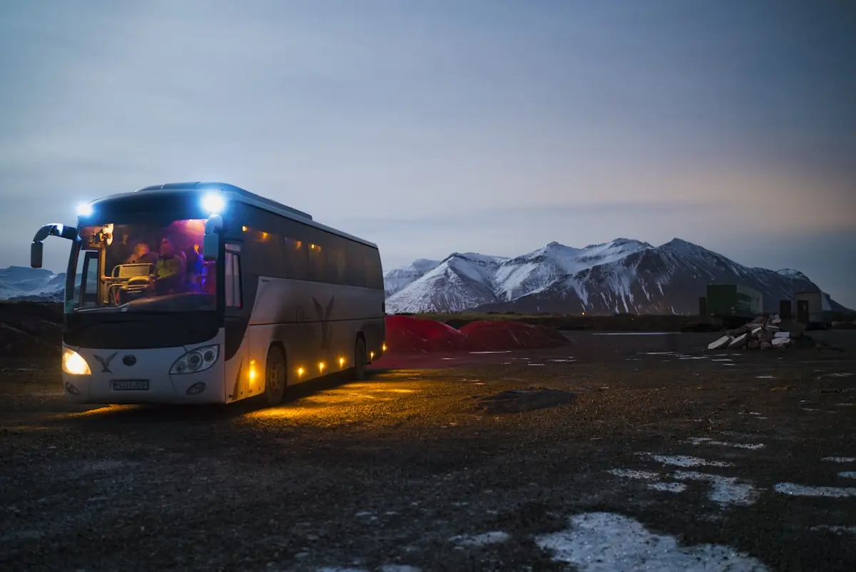 Bus travel journey